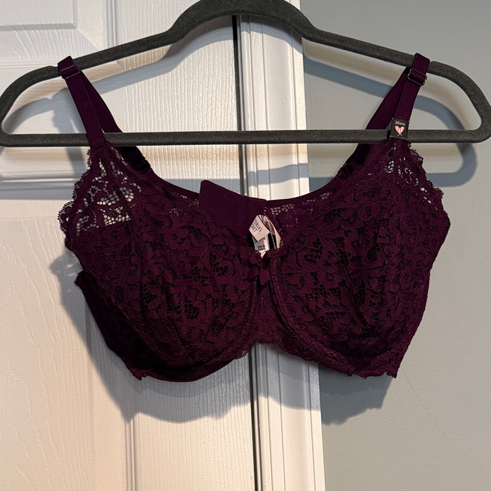 Victoria's Secret Lace Underwire Bra - Deep Purple